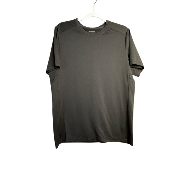 Arc'teryx Shirt Mens S Black Cormac Arc'Word SS Performance Running Hiking K18 - Picture 2 of 10